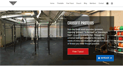 Desktop Screenshot of crossfitproteios.com