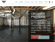 Tablet Screenshot of crossfitproteios.com